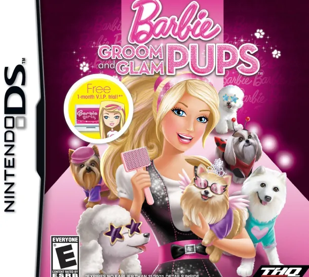 Barbie: Groom and Glam Pups DS Game