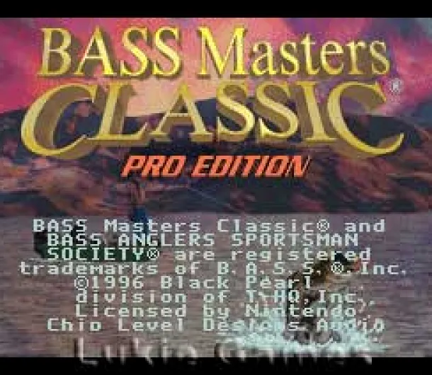 Bass Masters Classic Pro Edition