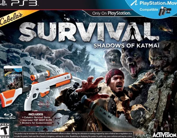 Cabela's Survival Shadows Of Katmai with Gun