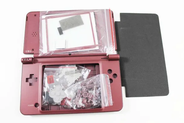 DS DSi XL Replacement Housing Shell - Burgandy (dark red)