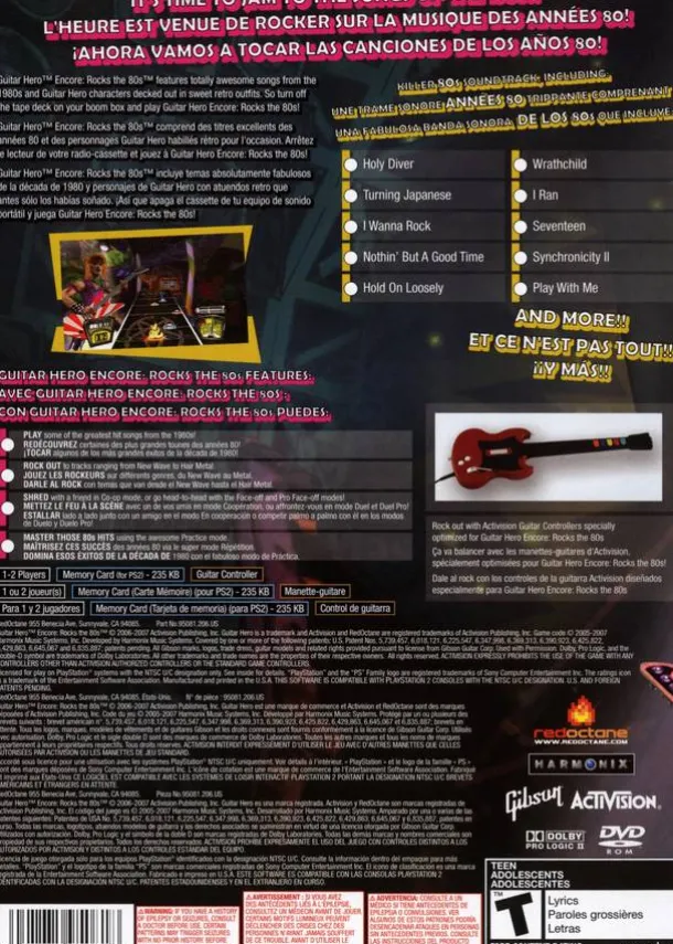 Guitar Hero Encore Rocks the 80's