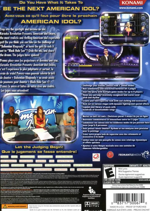 Karaoke Revolution American Idol Encore Bundle