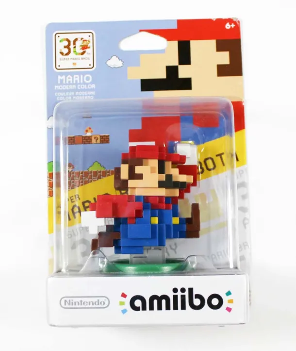 Mario Modern Color 30th Anniversary Figure in box