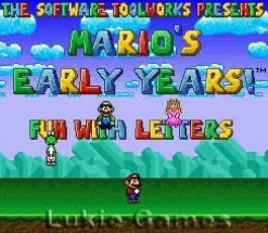 Mario's Early Years - Fun with Letters