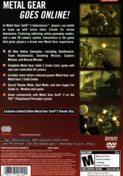 Metal Gear Solid 3 Subsistence Limited Edition