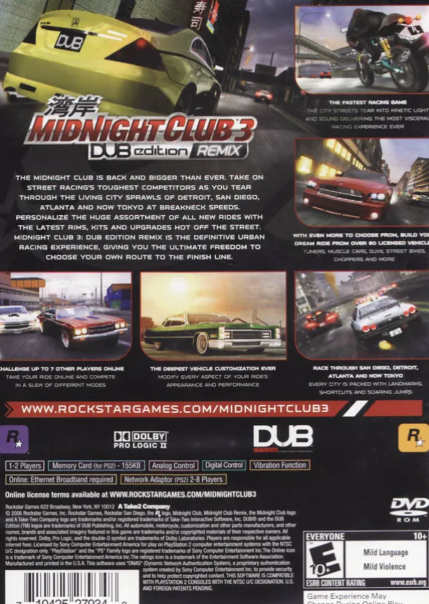 Midnight Club 3 Dub Edition Remix