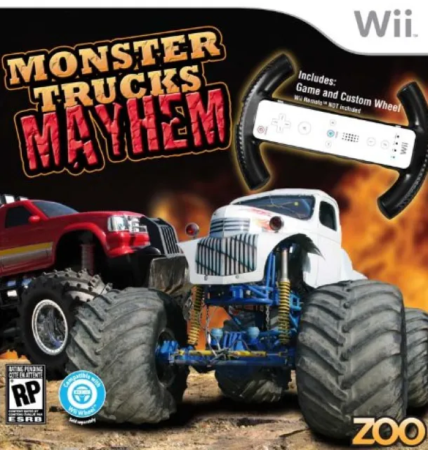 Monster Trucks Mayhem with Racing Wheel