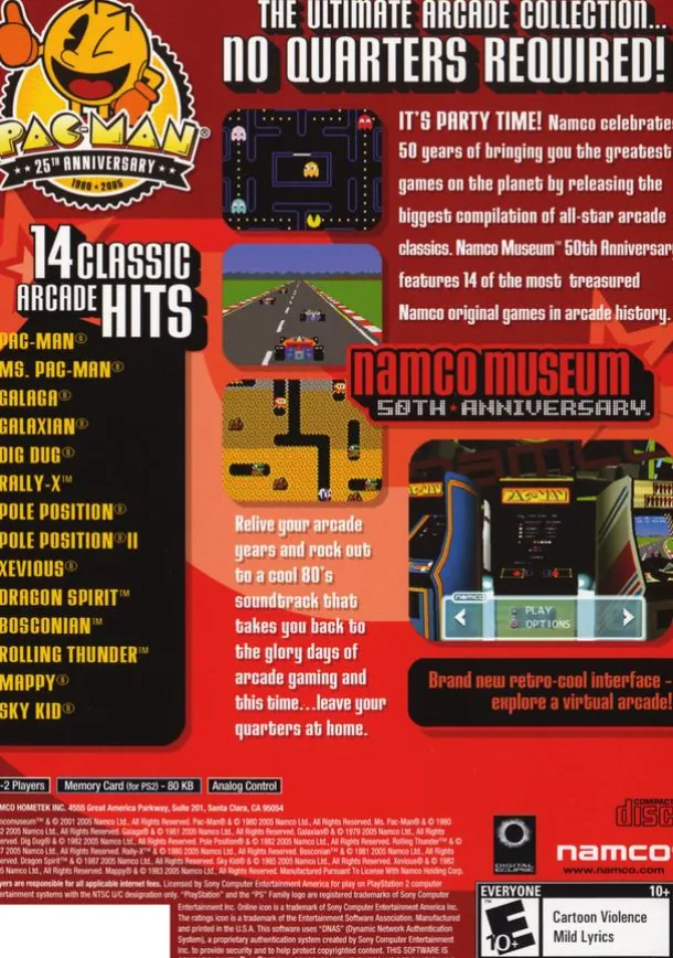Namco Museum 50th Anniversary