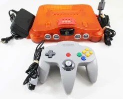 Nintendo 64 Fire Orange Console W/ Expansion Pak
