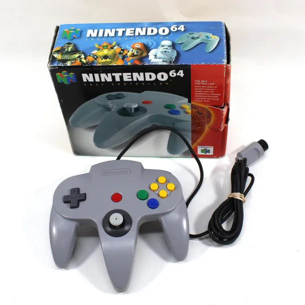 Nintendo 64 Gray Controller in Box