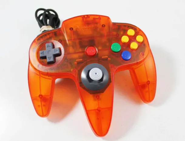 Nintendo 64 N64 Fire Orange Controller