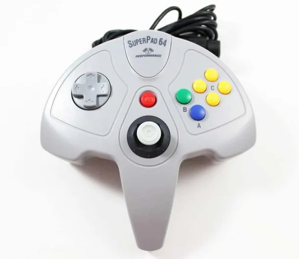 Nintendo 64 N64 Gray Super Pad 64 Colors By Performance