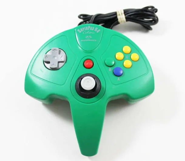 Nintendo 64 N64 Green Super Pad 64 Colors By Performance