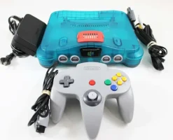 Nintendo 64 N64 Ice Blue Console W/ Expansion Pak