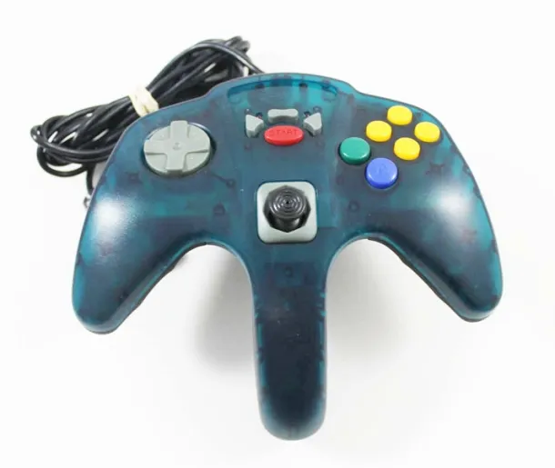 Nintendo 64 N64 Madcatz Clear Teal Controller
