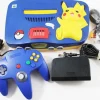 Nintendo 64 N64 Pokemon System w/ Ram Expander Cover & Blue Controller