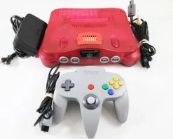 Nintendo 64 Watermelon Red Console W/ Expansion Pak