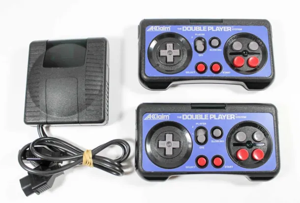 Nintendo NES Acclaim Double Player Controllers & Receiver