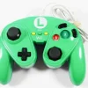 Nintendo Wii U Luigi Green/Blue Wired Fight Pad Controller