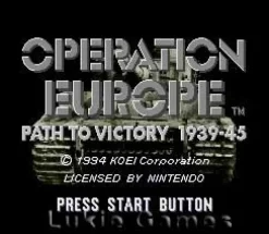 Operation Europe Path to Victory