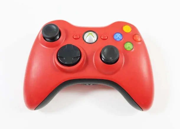 Original Microsoft XBOX 360 Wireless Controller - Red & Black