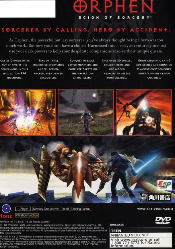 Orphen Scion of Sorcery