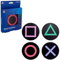 PlayStation Symbol Metal Coasters
