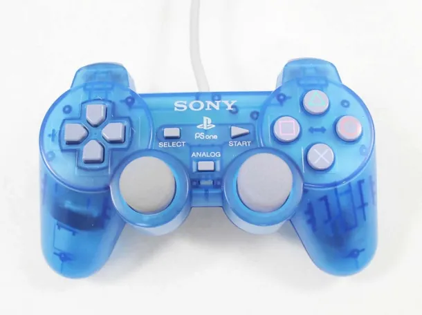 PS1 PSOne Dualshock Controller (Clear Blue)