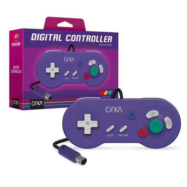 Purple Retro-Style Gamecube Controller