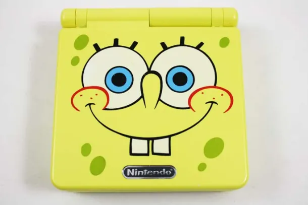 Rare Sponge Bob Game Boy Advance SP System