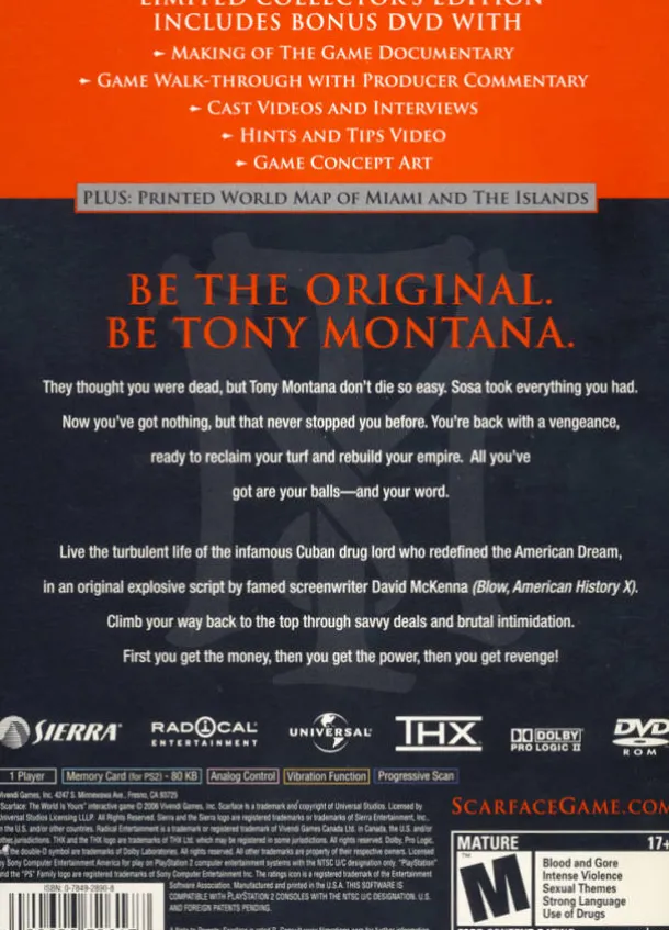 Scarface the World is Yours Collector's Edition