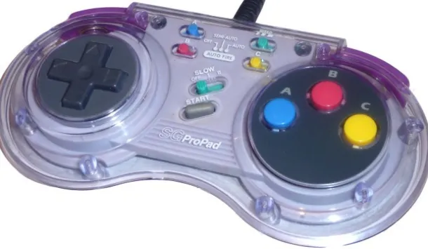 Sega Genesis SG Propad 3-button Turbo Controller