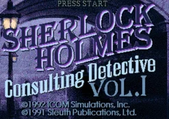 Sherlock Holmes Consulting Detective