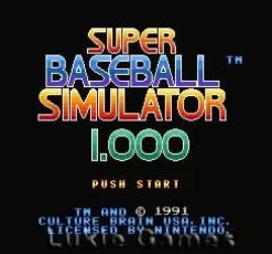 Super Baseball Simulator 1.0