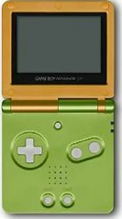 Used Orange-Lime Game Boy Advance SP System - Discounted