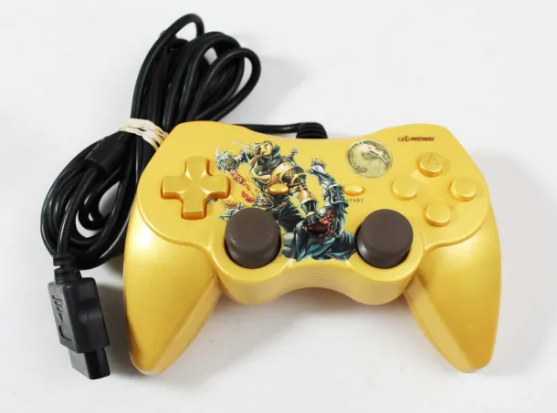 Used Playstation 2 PS2 Mortal Kombat Scorpion Limited Edition Controller