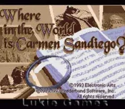 Where in the World is Carmen Sandiego?