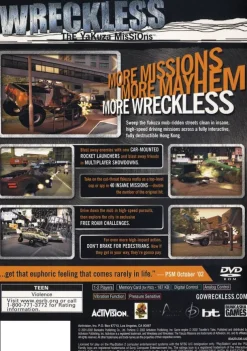 Wreckless Yakuza Missions