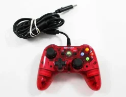 Xbox 360 Power A Clear Red Controller