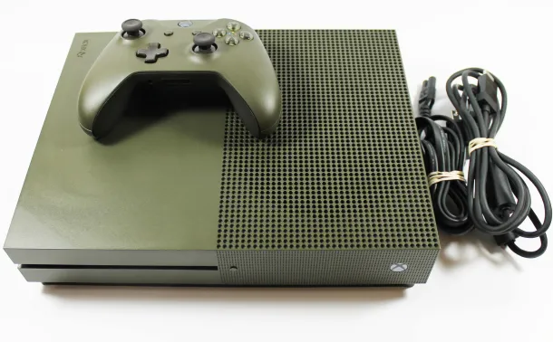 Xbox One S System - Battlefield 1 Military Green Special Edition 1TB