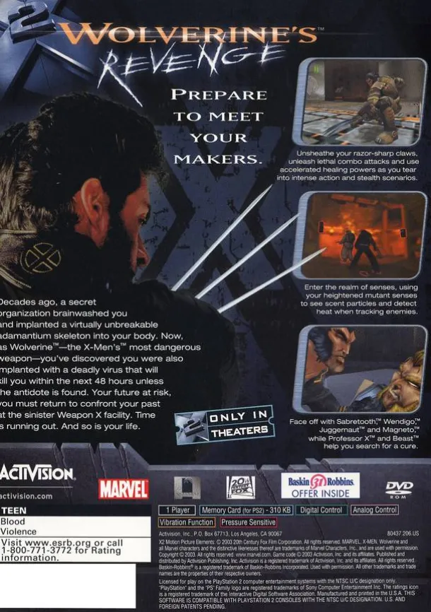 X-men Wolverines Revenge