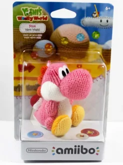 Yoshi - Pink Yarn Amiibo Figure
