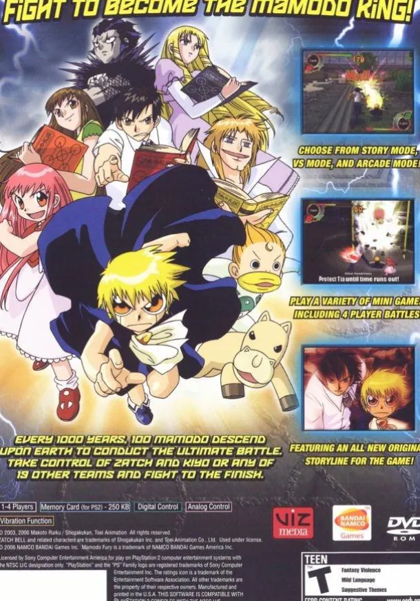 Zatch Bell Mamodo Fury
